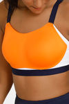 Zelocity High Impact Quick Dry Sports Bra - Orange — thumbnail 6